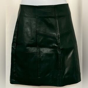 Dark green mini skirt by stradivarius